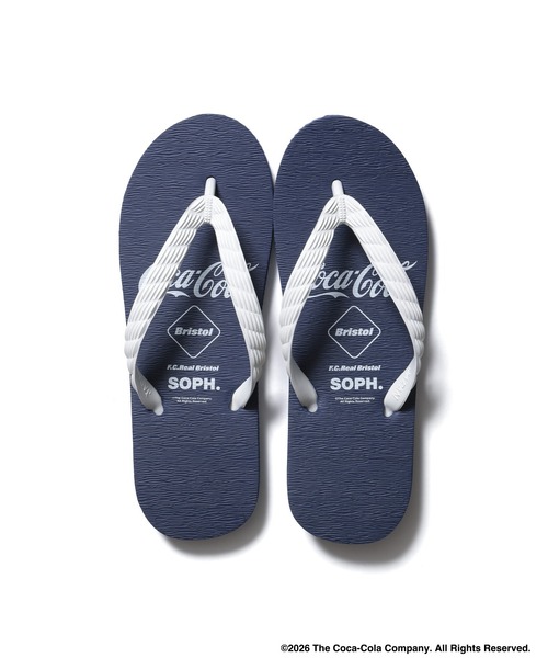 F.C.Real Bristol(エフシーレアルブリストル)の「Coca-Cola LISTED LOGOS BEACH SANDALS(サンダル・メンズ・グリーン/ブラック/ホワイト/ネイビー・25cm/24cm/28cm/27cm/26cm)」の5枚目の写真