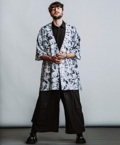 NO ID.(ノーアイディ)の「【NO ID.】No Collar Long Jacket / ノーカラー ロング ジャケット(ノーカラージャケット・メンズ・その他22/ホワイト/その他27・ONE SIZE)」の5枚目の写真