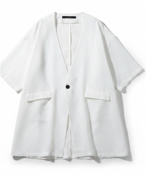 NO ID.(ノーアイディ)の「【NO ID.】No Collar Long Jacket / ノーカラー ロング ジャケット(ノーカラージャケット・メンズ・その他22/ホワイト/その他27・ONE SIZE)」の19枚目の写真