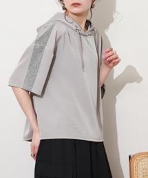EGLANTINE フーディラメプルオーバー 半袖