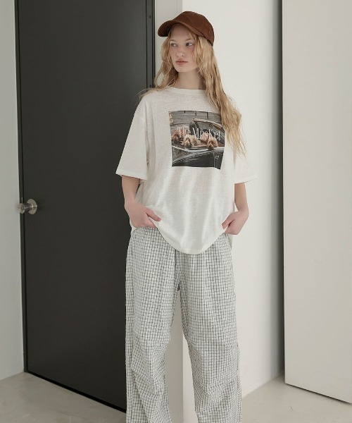 DONOBAN(ドノバン)の「2wayウエストラップパンツ(その他パンツ・レディース・ブラウン/アイボリー・ONE SIZE)」の8枚目の写真