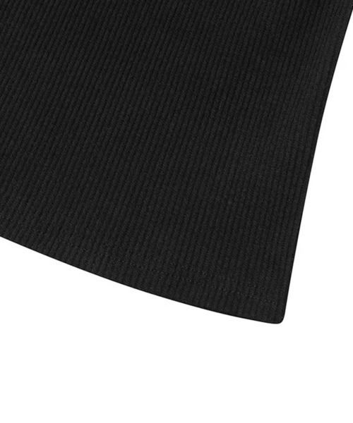 MUCENT（ムセント）の「MUCENT（ムセント）-CROSS LEATHER PATCH SLEEVELESS（タンクトップ・レディース・ブラック/ホワイト/ブラック系2/ホワイト系2・FREE）」の19枚目の写真