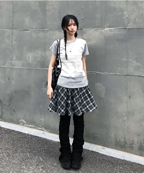 HIGH SCHOOL DISCO(ハイスクールディスコ)の「フラワー配色ショートスリーブ(Tシャツ/カットソー・レディース・その他・FREE)」の8枚目の写真