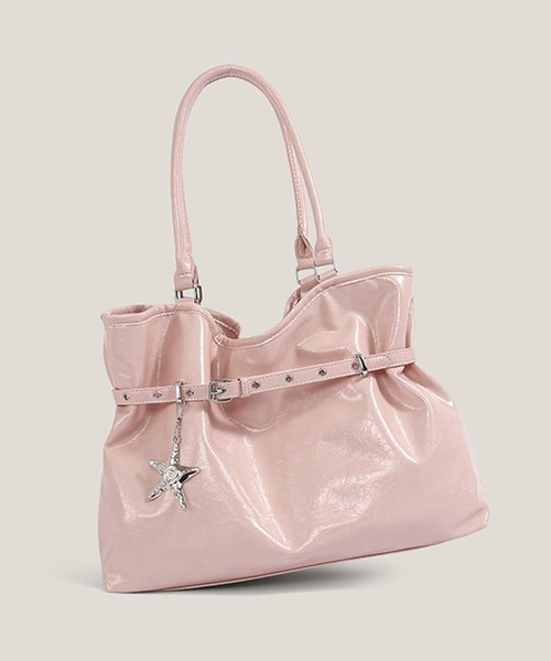 HOOK(フック)の「HOOK for girls 巾着ショルダートートバッグ(トートバッグ・レディース・ライトブルー/ピンク/オフホワイト/ブラック・FREE)」の13枚目の写真