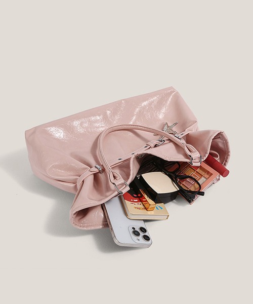 HOOK(フック)の「HOOK for girls 巾着ショルダートートバッグ(トートバッグ・レディース・ライトブルー/ピンク/オフホワイト/ブラック・FREE)」の17枚目の写真