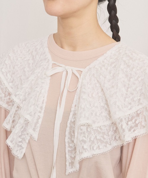 fig London(フィグロンドン)の「Hazel collar(付け襟・レディース・ホワイト/ブラック・FREE)」の3枚目の写真