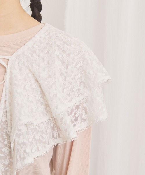 fig London(フィグロンドン)の「Hazel collar(付け襟・レディース・ホワイト/ブラック・FREE)」の4枚目の写真