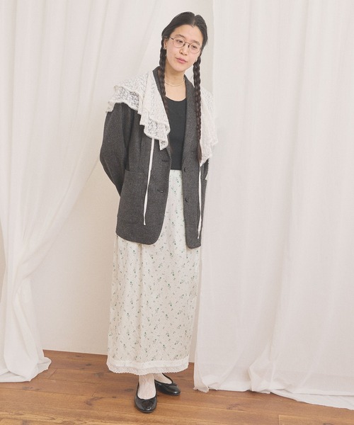 fig London(フィグロンドン)の「Hazel collar(付け襟・レディース・ホワイト/ブラック・FREE)」の11枚目の写真