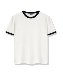 Aurora Ringer Loose Fit Short-Sleeved T-Shirt 4 Color [BLSE_4501]