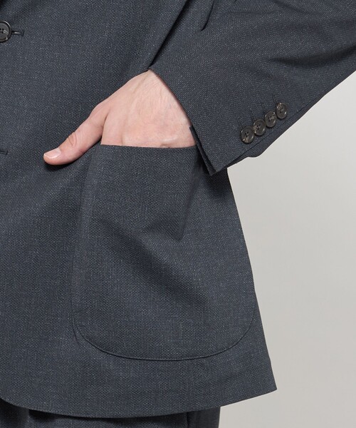 MACKINTOSH LONDON(マッキントッシュ ロンドン)の「【BREASY JACKET】【ICE JET】セットアップジャケット(テーラードジャケット・メンズ・チャコールグレー/ネイビー・40/42/38)」の9枚目の写真
