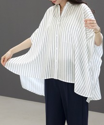 ストライプドルマンブラウス
