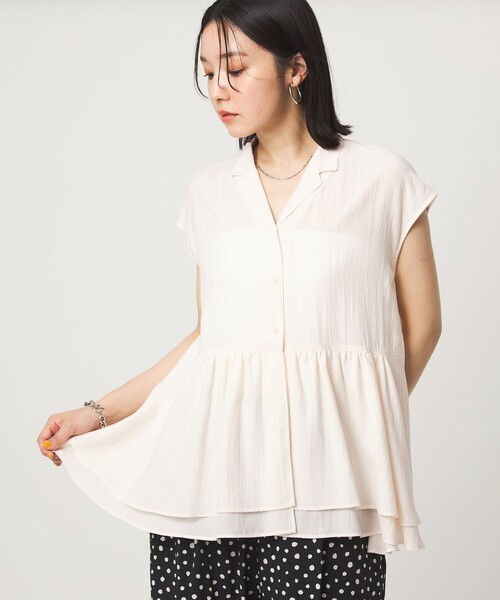 セール】【WEB限定】＜at ease＞ペプラム ブラウス（シャツ/ブラウス