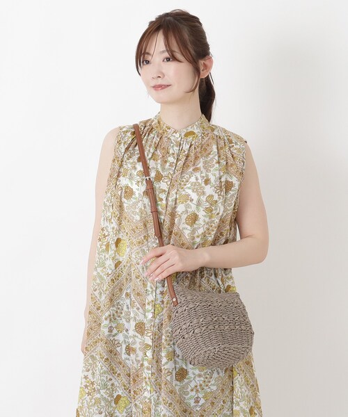 one'sterrace(ワンズテラス)の「SE 雑材 ラウンドショルダー(ショルダーバッグ・レディース・ベージュ系その他7/ベージュ系8・99)」の11枚目の写真