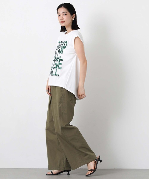 Risley(リズレー)の「GRASPメッシュフレンチスリーブカットソー(Tシャツ/カットソー・レディース・ブラック/グリーン・FREE)」の15枚目の写真