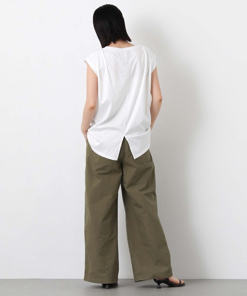 Risley(リズレー)の「GRASPメッシュフレンチスリーブカットソー(Tシャツ/カットソー・レディース・ブラック/グリーン・FREE)」の16枚目の写真