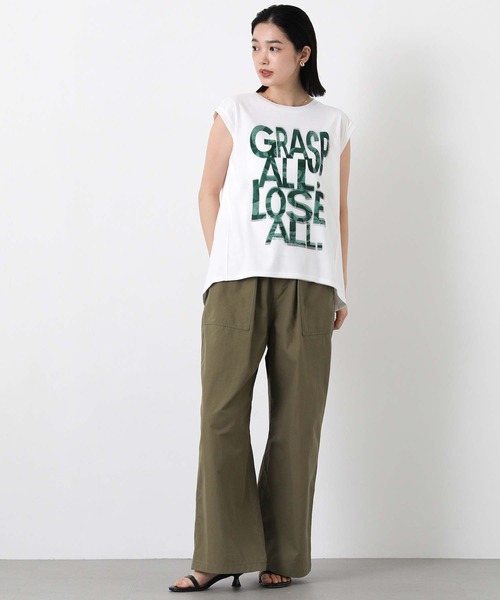Risley(リズレー)の「GRASPメッシュフレンチスリーブカットソー(Tシャツ/カットソー・レディース・ブラック/グリーン・FREE)」の17枚目の写真