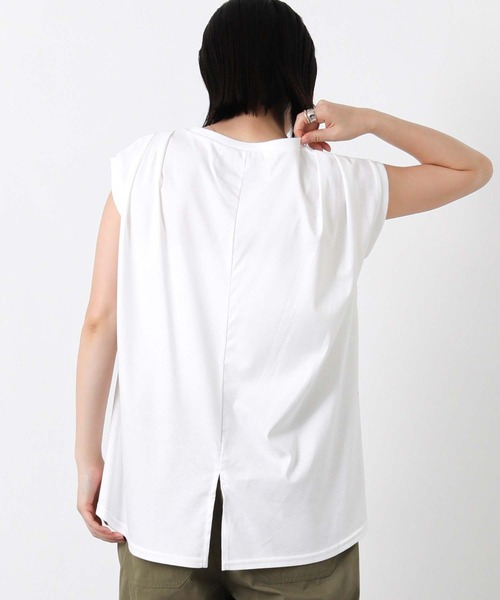 Risley(リズレー)の「GRASPメッシュフレンチスリーブカットソー(Tシャツ/カットソー・レディース・ブラック/グリーン・FREE)」の20枚目の写真