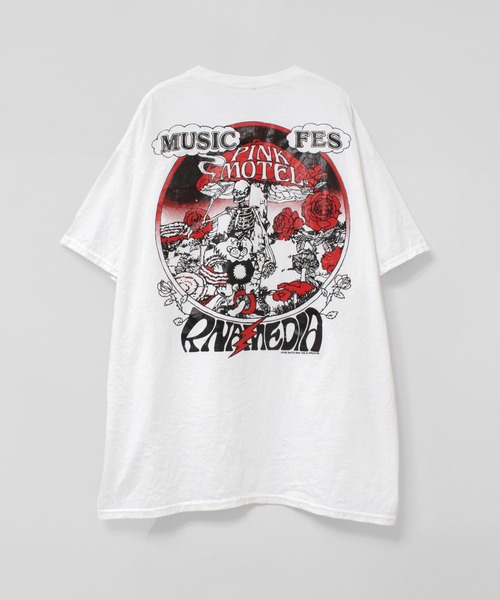 RNA(アールエヌエー)の「M2699 【PINKMOTEL】トレジャープリントTEE(Tシャツ/カットソー・レディース・オレンジ/ライトブルー/レッドパープル/ホワイト・MEDIUM)」の7枚目の写真