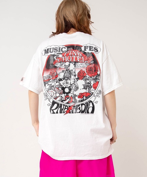 RNA(アールエヌエー)の「M2699 【PINKMOTEL】トレジャープリントTEE(Tシャツ/カットソー・レディース・オレンジ/ライトブルー/レッドパープル/ホワイト・MEDIUM)」の9枚目の写真