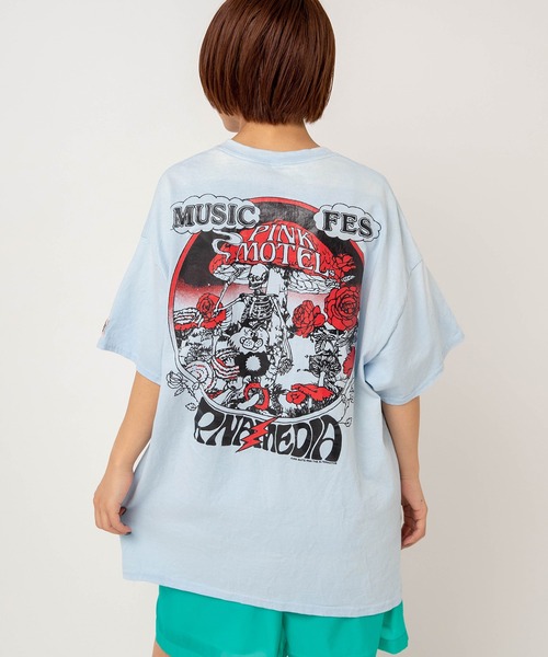 RNA(アールエヌエー)の「M2699 【PINKMOTEL】トレジャープリントTEE(Tシャツ/カットソー・レディース・オレンジ/ライトブルー/レッドパープル/ホワイト・MEDIUM)」の5枚目の写真