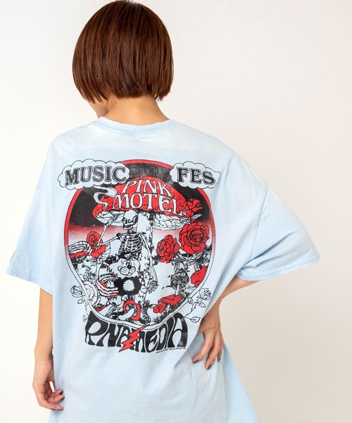 RNA(アールエヌエー)の「M2699 【PINKMOTEL】トレジャープリントTEE(Tシャツ/カットソー・レディース・オレンジ/ライトブルー/レッドパープル/ホワイト・MEDIUM)」の11枚目の写真