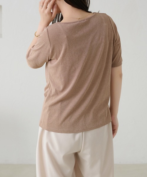 apres jour clair（アプレジュールクレア）の「【apres jour clair】ドレープデザイントップス / カーディガン（Tシャツ/カットソー・レディース・オフホワイト/ブラック/ミント/ブラウン系その他・フリー/X-LARGE）」の8枚目の写真