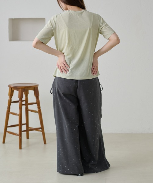 apres jour clair（アプレジュールクレア）の「【apres jour clair】ドレープデザイントップス / カーディガン（Tシャツ/カットソー・レディース・オフホワイト/ブラック/ミント/ブラウン系その他・フリー/X-LARGE）」の18枚目の写真