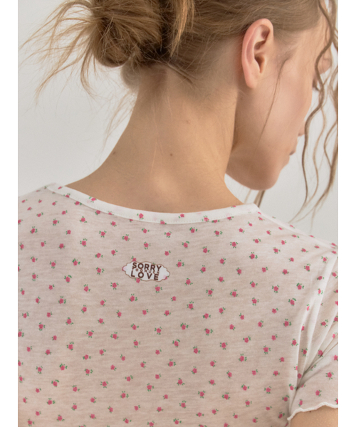 Sorry,Too Much Love(ソーリートゥーマッチラブ)の「Pink Motel Statement Tee_Ivory(Tシャツ/カットソー・レディース・その他・FREE)」の5枚目の写真