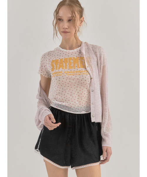 Sorry,Too Much Love(ソーリートゥーマッチラブ)の「Pink Motel Statement Tee_Ivory(Tシャツ/カットソー・レディース・その他・FREE)」の2枚目の写真