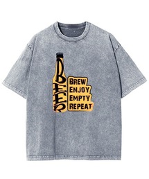 GARAGE MADE（ガレージメイド）の「レディースM～Lサイズ　ユニセックス　ピグメントプリント　BIG TシャツBEER（Tシャツ/カットソー）」
