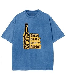 GARAGE MADE（ガレージメイド）の「レディースM～Lサイズ　ユニセックス　ピグメントプリント　BIG TシャツBEER（Tシャツ/カットソー）」