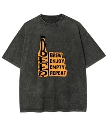 GARAGE MADE（ガレージメイド）の「レディースM～Lサイズ　ユニセックス　ピグメントプリント　BIG TシャツBEER（Tシャツ/カットソー）」