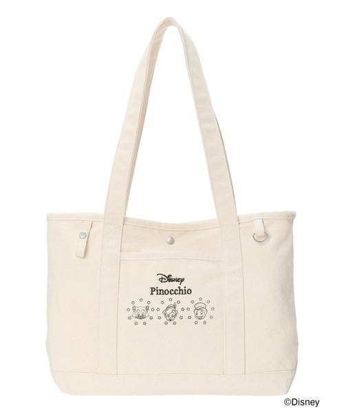 Disney（ディズニー）の「【Disney】ピノキオ/トートバッグ（ハンドバッグ・レディース・ネイビー/キナリ・F）」の12枚目の写真
