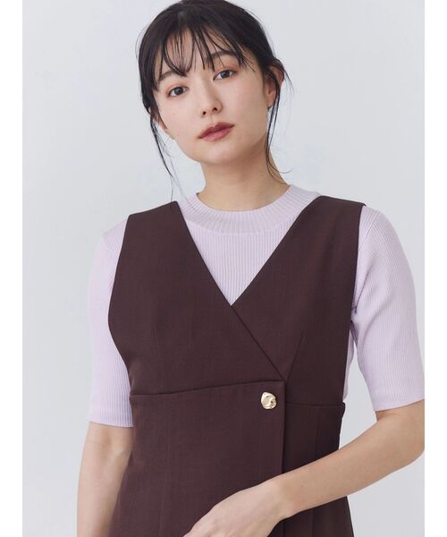 TONAL(トーナル)の「アセテートハイネックリブニット(ニット/セーター・レディース・ベビーピンク/ライトブルー/ネイビー/オフホワイト・MEDIUM)」の22枚目の写真