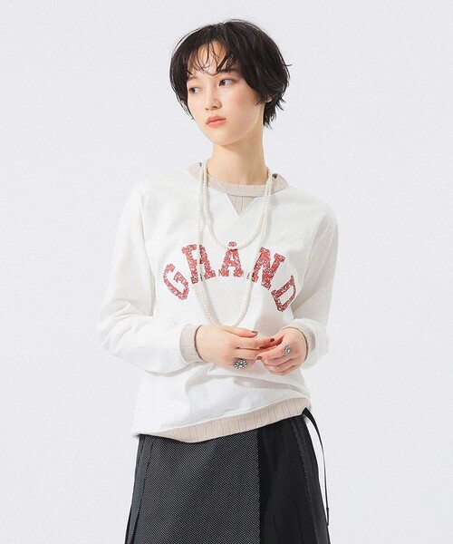 BEAMS BOY（ビームスボーイ）の「【別注】Jackman / ロゴ ロングスリーブ カットソー 26FW（Tシャツ/カットソー・レディース・ブラウン/ホワイト/ブルー・ONE SIZE）」の2枚目の写真