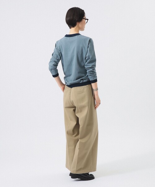 BEAMS BOY（ビームスボーイ）の「【別注】Jackman / ロゴ ロングスリーブ カットソー 26FW（Tシャツ/カットソー・レディース・ブラウン/ホワイト/ブルー・ONE SIZE）」の4枚目の写真