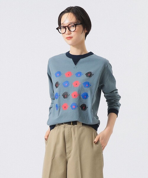 BEAMS BOY（ビームスボーイ）の「【別注】Jackman / ロゴ ロングスリーブ カットソー 26FW（Tシャツ/カットソー・レディース・ブラウン/ホワイト/ブルー・ONE SIZE）」の5枚目の写真