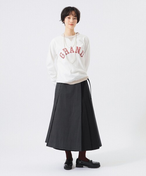 BEAMS BOY（ビームスボーイ）の「【別注】Jackman / ロゴ ロングスリーブ カットソー 26FW（Tシャツ/カットソー・レディース・ブラウン/ホワイト/ブルー・ONE SIZE）」の10枚目の写真