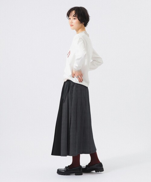 BEAMS BOY（ビームスボーイ）の「【別注】Jackman / ロゴ ロングスリーブ カットソー 26FW（Tシャツ/カットソー・レディース・ブラウン/ホワイト/ブルー・ONE SIZE）」の11枚目の写真