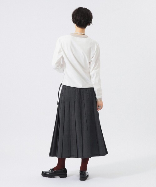 BEAMS BOY（ビームスボーイ）の「【別注】Jackman / ロゴ ロングスリーブ カットソー 26FW（Tシャツ/カットソー・レディース・ブラウン/ホワイト/ブルー・ONE SIZE）」の12枚目の写真