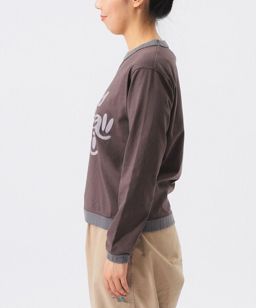 BEAMS BOY（ビームスボーイ）の「【別注】Jackman / ロゴ ロングスリーブ カットソー 26FW（Tシャツ/カットソー・レディース・ブラウン/ホワイト/ブルー・ONE SIZE）」の15枚目の写真