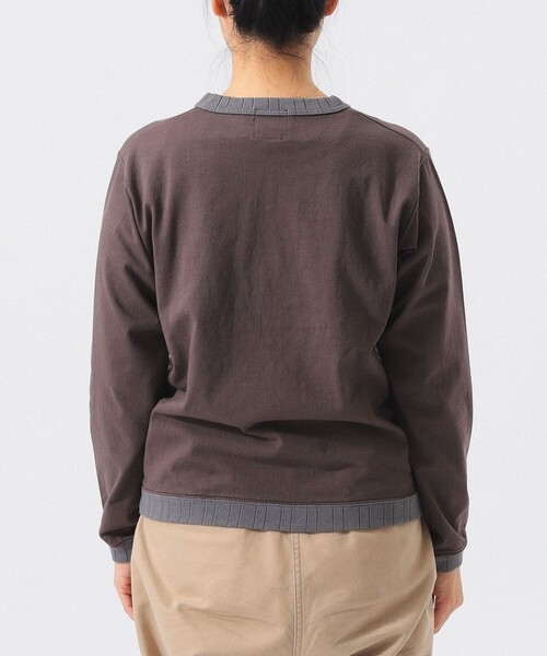 BEAMS BOY（ビームスボーイ）の「【別注】Jackman / ロゴ ロングスリーブ カットソー 26FW（Tシャツ/カットソー・レディース・ブラウン/ホワイト/ブルー・ONE SIZE）」の16枚目の写真