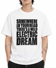 モノトーンプリント半袖Tシャツ