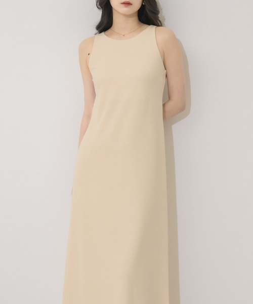 NEUNA(ヌナ)の「【\4,950円で買える!】アメスリスマートワンピース(ワンピース・レディース・アイボリー/ブラック・FREE)」の2枚目の写真