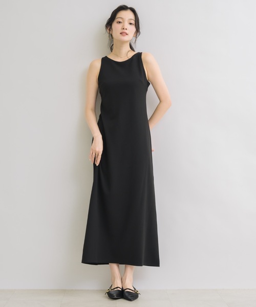 NEUNA(ヌナ)の「【\4,950円で買える!】アメスリスマートワンピース(ワンピース・レディース・アイボリー/ブラック・FREE)」の1枚目の写真