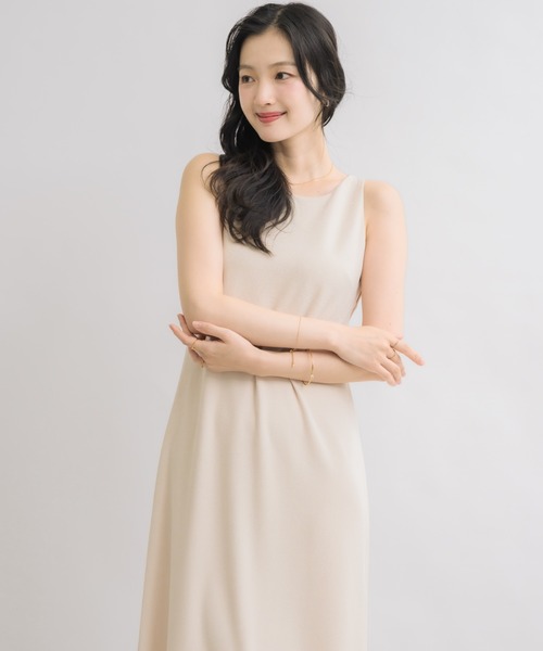 NEUNA(ヌナ)の「【\4,950円で買える!】アメスリスマートワンピース(ワンピース・レディース・アイボリー/ブラック・FREE)」の4枚目の写真