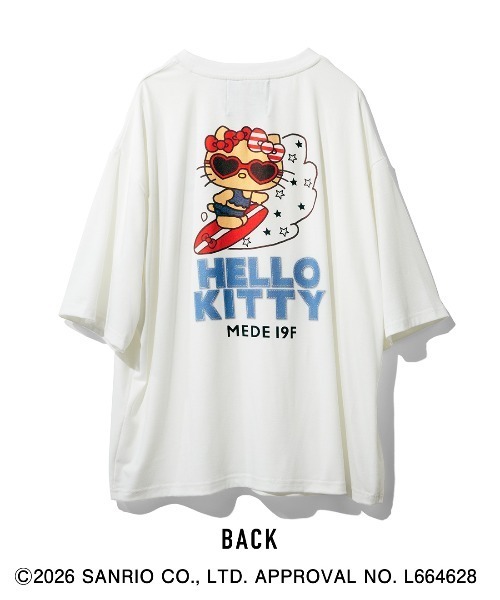 MEDE19F(メデジュウキュウ)の「MEDE19F HELLO KITTY トコナツを感じるプリントTシャツ(Tシャツ/カットソー・レディース・ホワイト・L/M)」の17枚目の写真
