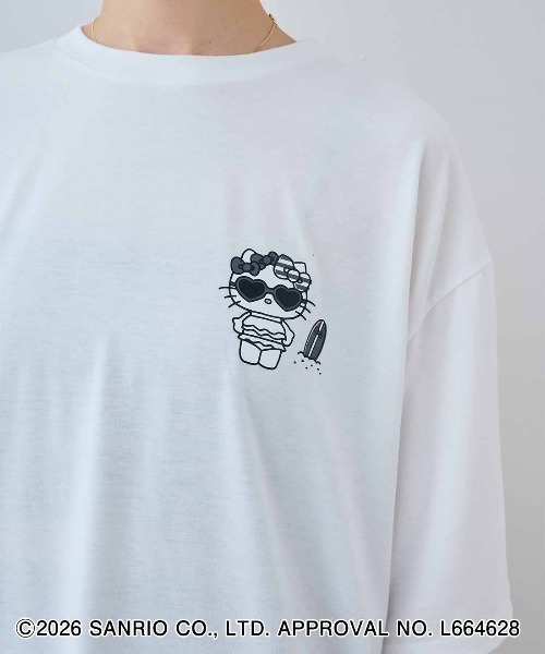 MEDE19F(メデジュウキュウ)の「MEDE19F HELLO KITTY トコナツを感じるプリントTシャツ(Tシャツ/カットソー・レディース・ホワイト・L/M)」の13枚目の写真