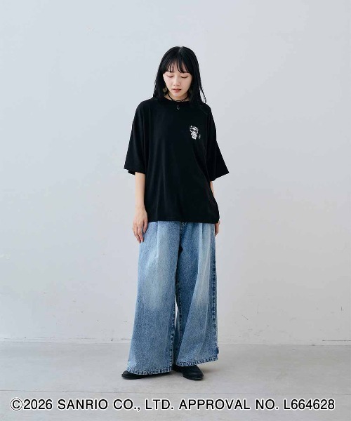 MEDE19F(メデジュウキュウ)の「MEDE19F HELLO KITTY トコナツを感じるプリントTシャツ(Tシャツ/カットソー・レディース・ホワイト・L/M)」の10枚目の写真