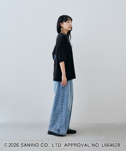 MEDE19F(メデジュウキュウ)の「MEDE19F HELLO KITTY トコナツを感じるプリントTシャツ(Tシャツ/カットソー・レディース・ホワイト・L/M)」の11枚目の写真